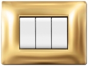 1,0 PZ Di PLACCA LIFE Q MOD.LIVING PLAS.ORO          4P