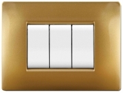1,0 PZ Di PLACCA LIFE Q MOD.LIVING PLAS.SABBIA ORO   7P