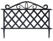 8,0 PZ Di STECCATO IN ABS 47,5XH36 CM  NERO