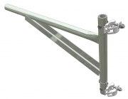 1,0 PZ Di MENSOLA A BANDIERA ACC. ZINC. 45X88 CM P 150 KG