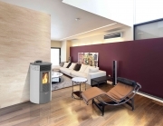 1,0 PZ Di STUFA PELLET 10,1 KW KING 12 ROUND BIANCO