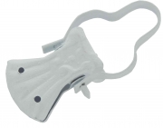 5,0 SC Di SC PINZA PER TENDE CON ARCO LACCATO BIANCO 10 PZ