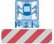 15,0 CF Di PANNELLO ANTIURTO ADESIVO 140X500 GEKO BOX 2 PZ