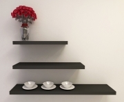 4 PZ Di *MENSOLA SQUADRATA CM.80X23,5X3,8 NERA