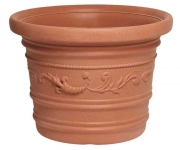 1,0 PZ Di VASO IN PLASTICA FESTONATO D 50XH38 CM PRESTIGE