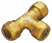 5,0 PZ Di TEE OTTONE TRE BICONI 12X1/2 PESANTI