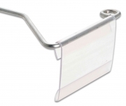 50,0 PZ Di PORTAPREZZO PVC PER GANCIO FIG 23 TRASP 66X50 MM