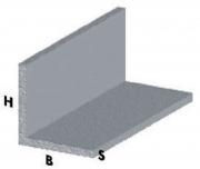 5,0 PZ Di PROFILO ARGENTO H.100 CM ANGOLARE 40X40X1,5 MM**