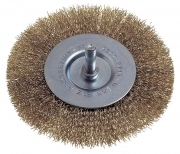 1,0 PZ Di POGGI 470.00 SPAZZOLA CIRCOL ACCIAIO G6 D  75 MM