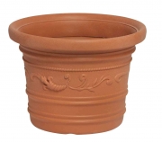 1,0 PZ Di VASO IN PLASTICA FESTONATO D 45XH35 CM PRESTIGE