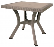 1,0 PZ Di TAVOLO RATTAN FIGARO ELITE C/INCROCIO 80X80 TORT