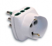 1,0 PZ Di FME ART.82.240 ADATTATORE 16A+T-2 BIPASSO SCHUKO