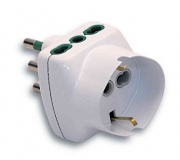 1,0 PZ Di FME ART.87.240BL ADATTATATORE 16A+T 2 BIPASSO SCHU