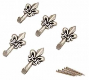 6,0 BL Di BL GANCIO PER QUADRO GIGLIO 32 MM ARGEN N. 0 5 PZ*
