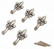 6,0 BL Di BL GANCIO PER QUADRO GIGLIO 47 MM ARGEN N. 2 5 PZ