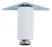 8,0 PZ Di PIEDINO LEGNO PIASTRA MOBILE 200 MM BIANCO*