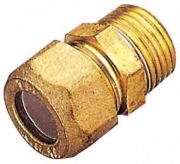 6,0 PL Di PL RACCORDO OTTONE DIR. BICONO M/GAS 10X1/2 PES