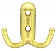 25,0 PZ Di APPENDIABITI A 2 GANCI 45X45 MM ORO LUCIDO