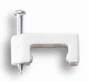 1,0 CF Di FISSACAVI PVC PIATTI C/CHIODO MM.8 CONF.25 PZ