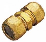 10,0 PZ Di RACCORDO OTTONE DIRITTO DOPPIO BICONO 14X1/2