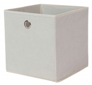 1,0 PZ Di PORTAOGGETTI CUBO 27X27XH28 CM CREMA