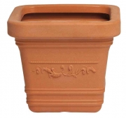 1,0 PZ Di VASO IN PLASTICA FESTONATO 40X40XH35 CM PRESTIGE