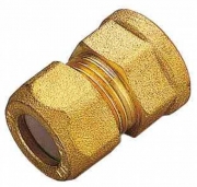 10,0 PZ Di RACCORDO OTTONE DIRITTO BICONO F/GAS 16X1/2