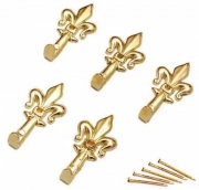 6,0 BL Di BL GANCIO PER QUADRO GIGLIO 47 MM ORO L N. 2 5 PZ*