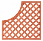 4 PZ Di PANNELLO GRIGLIATO LEGNO C/ARCO CM90X90 MOD.3