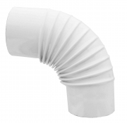 1,0 PZ Di GOMITO PER STUFA 90 D 15 CM BIANCO