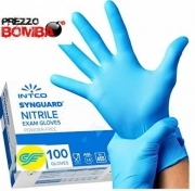 100 Guanti lavoro monouso nitrile TG XL senza lattice polvere talco anallergici