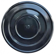 1,0 PZ Di ROSONE PER TUBO DI STUFA D  8 CM NERO