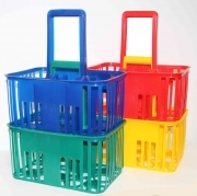 5,0 PZ Di CESTELLO PORTABOTTIGLIE 6 POSTI COLORI ASSORTITI