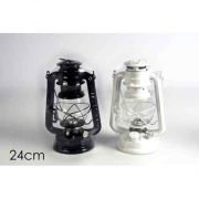 Lanterna lampada lume con vetro a olio petrolio tipo anticata antichizzata mm240