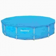 TOP TELO TELONE COPERTURA COPRI PISCINA TONDA CON TELAIO CM 305 BESTWAY