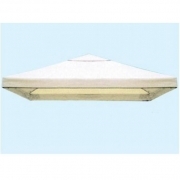 TELO TOP COPERTURA RICAMBIO MT 3X3 CM 300X300 BIANCO PER GAZEBO CON BORDO