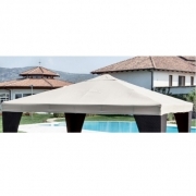 TELO TOP COPERTURA RICAMBIO MT 3X3 CM 300X300 BIANCO GAZEBO CON AIRVENT AIR VENT