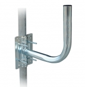 1,0 PZ Di SUPPORTO ANTENNA CURVO PALO MURO 24 CM FIG.2