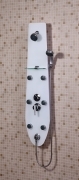 1 PZ Di PANNELLO IDROMASSAGGIO 6 BOCC.IN VETRO BIANCO
