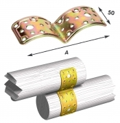 25 PZ Di PIASTRA TONDA DOPPIA TROP.ART.901 MM.50X140