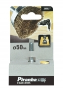 1 PZ Di PIRANHA X36027 SPAZZOLA OTTONE A TAZZA D.50
