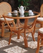 1 PZ Di *TAVOLO RATTAN "ARVING" DIAMETRO 70