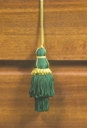 6 PZ Di FIOCCO X CHIAVI CM.12 C/BALZA VERDE