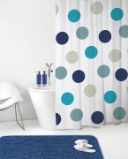 1 PZ Di GEDY TENDA DOCCIA POLIES. POIS 118 CM 120X200