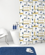 1 PZ Di *GEDY TENDA DOCCIA POL.FIORI 122 CM 240X200