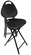 1 PZ Di *SGABELLO PIEGHEVOLE MOD.BILLO NERO