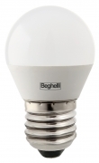 10 PZ Di BEGHELLI LED 56990 SFERA E27W5 CALDA 3000K