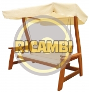 1 PZ Di *CUSCINO X DONDOLO IN LEGNO3P SEDUTA+SCHIEN.