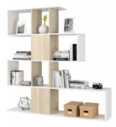 1 PZ Di KIT LIBRERIA ZIG ZAG 145X28X145 BIANCO CANADIAN