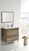 1 PZ Di KIT MOBILE BAGNO DAKOTA 2 CASSETTI 80 ROVERE NORDI